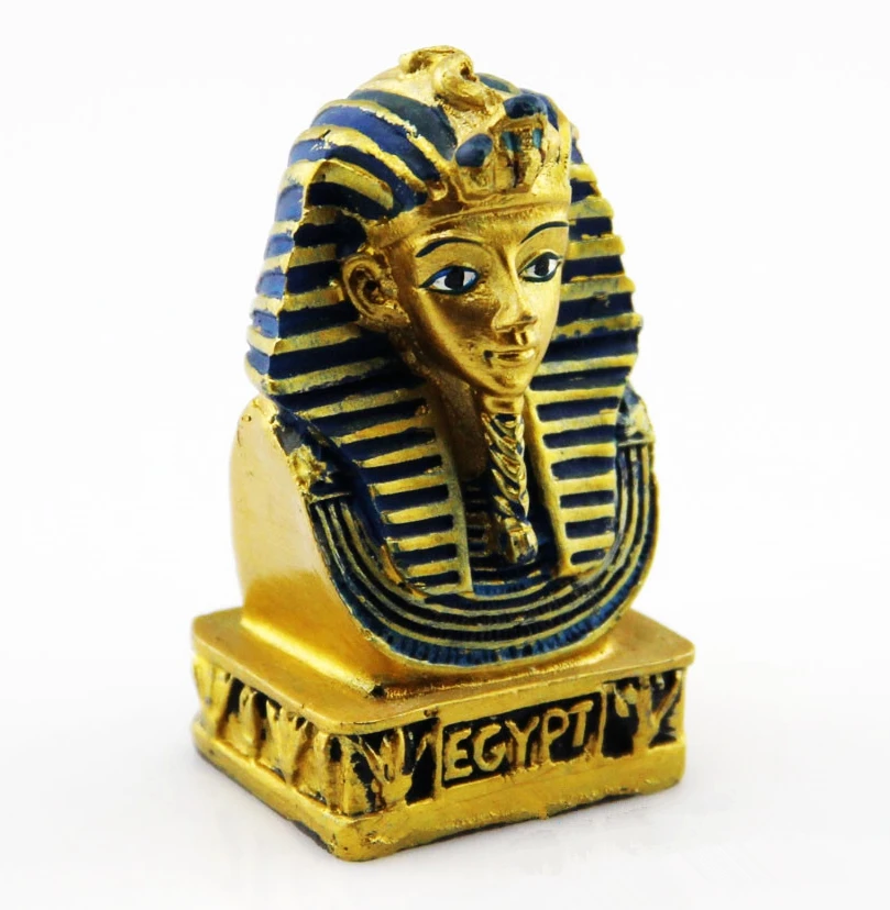 Hand painted Egypt Pharaoh Statue Creative Resin Crafts Tourism Souvenir Gifts Collection Home Decortion