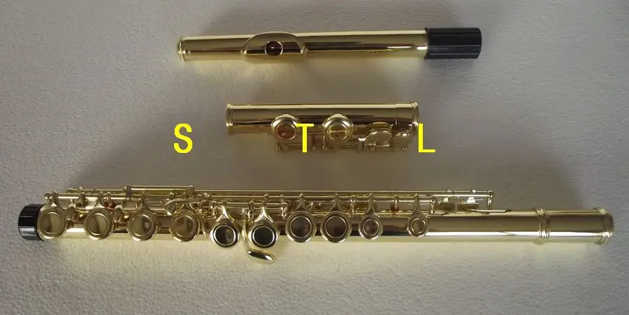 

New flute C key Gold lacquer 16 closed hole