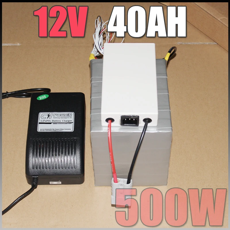 12V 40Ah LiFePO4 Battery Pack ,500W Electric Bicycle Battery 12v lithium scooter electric bike battery pack