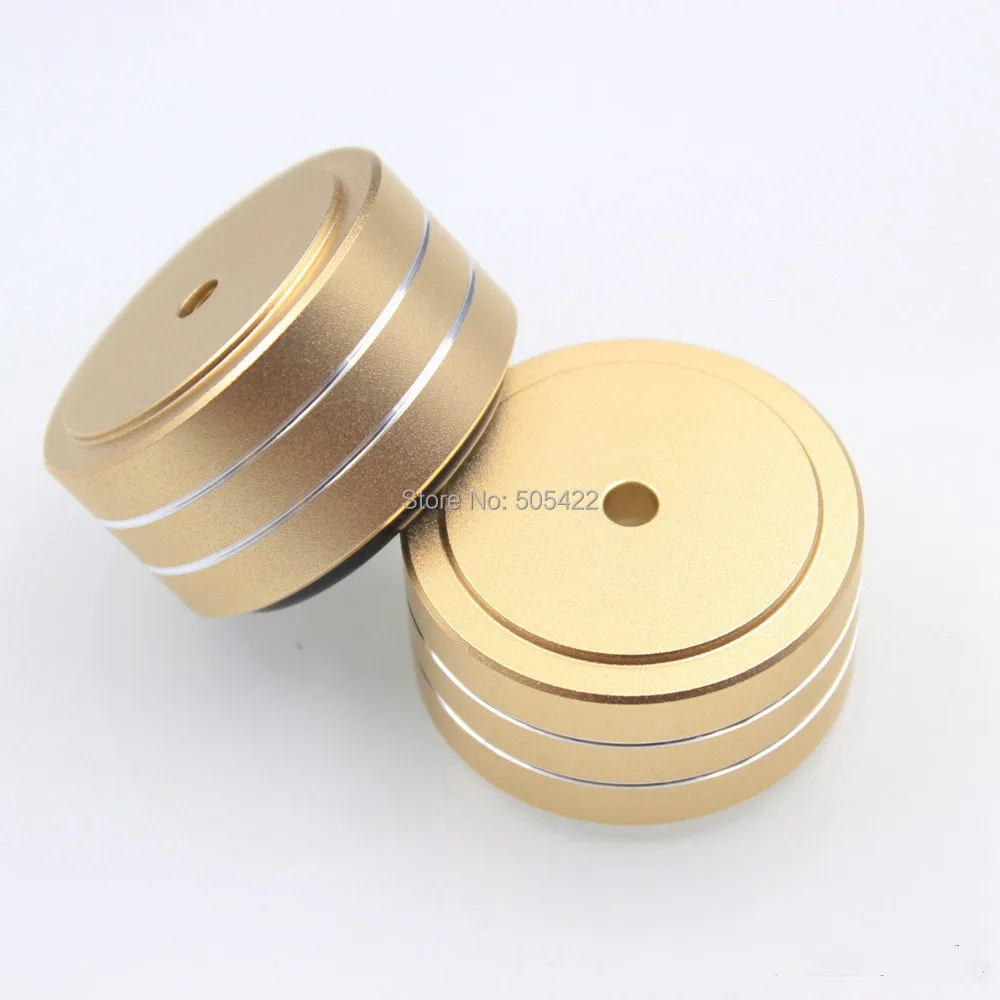 8pcs Speaker Isolation Stand Feet Amplifier Turntable DAC Machined Aluminum Stand Base 40x20mm