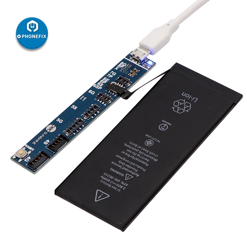 Placa de activación de batería de RL-909C con probador de pantalla Digital USB, carga rápida para iPhone 8/8 Plus/X/XR/XS/MAX, para teléfono Android