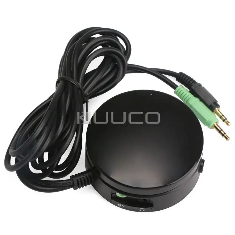 PC Speakers Audio Switch Converter Headphones Volume Controller for Switching Back and Forth between PC Audio and Headphones