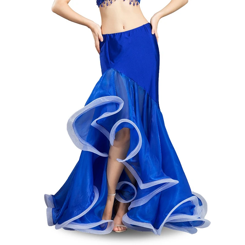 Sexy mermaid skirts Belly Dance Skirt Long Belly dance costumes Lotus leaf Belly Dancing skirts Belly dancer skirts for Women