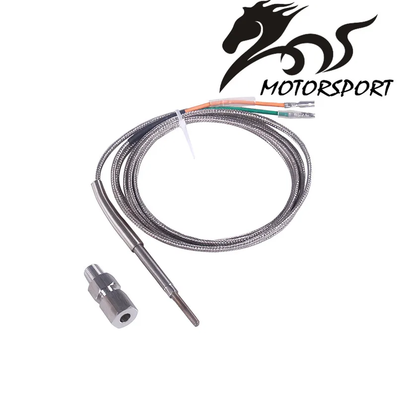 Exhaust gas Temp sensor 2m EGT K Type Thermocouple Probe Exhaust Temperature Sensors Threads Exhaust Temp Sensor