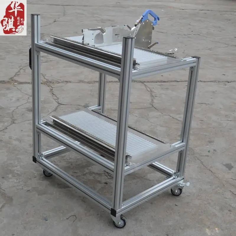 

Feeder Trolley for Fx-1 Fx-1r Fx-3 Fx-3r Juki Chip Mounter Feeder Racks assembly Storage Cart 40*2PCS 2 Layers