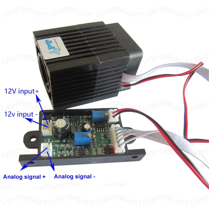 Analog signal Focusable Quality Super stable 300mW 532nm green laser module Stage Light RGB Laser Diode Compact luces lazer