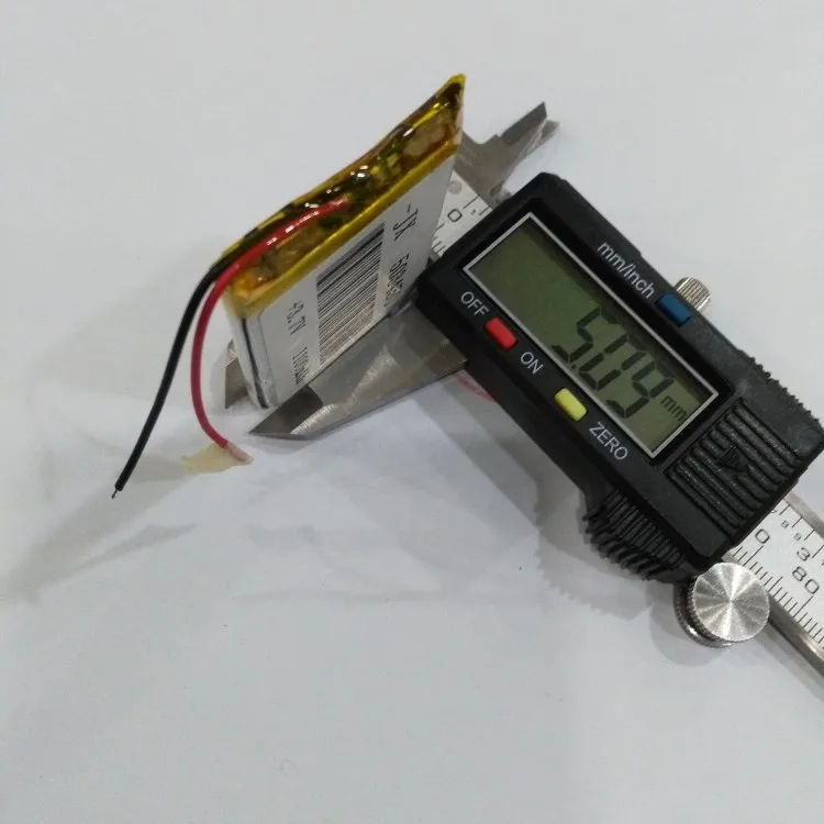 GPS navigator bateria 3.7 V bateria litowa pakiet MP3 rejestrator ruchu 1100 mAh akumulator o dużej pojemności