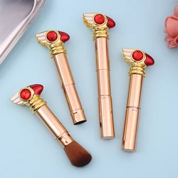 New 1pc Makeup Brush Cosmetic Brush Cute Bird Head Power Blush Trimming Kabuki Brush Magic Wand With Crystal Beauty Makeup Tool