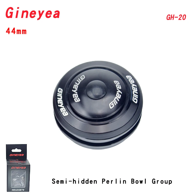 Gineyea-aluminum alloy bicycle bearing Bowl set, front fork, straight head tube frame, semi hidden headset, 44mm