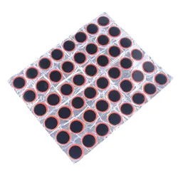 Deemount 48Pcs 29mm Round Bicycle Tyre Piece Service Patch Bike Tyre Inner Tube Prick Repair Pad Butyl Rubber Pierce Pad