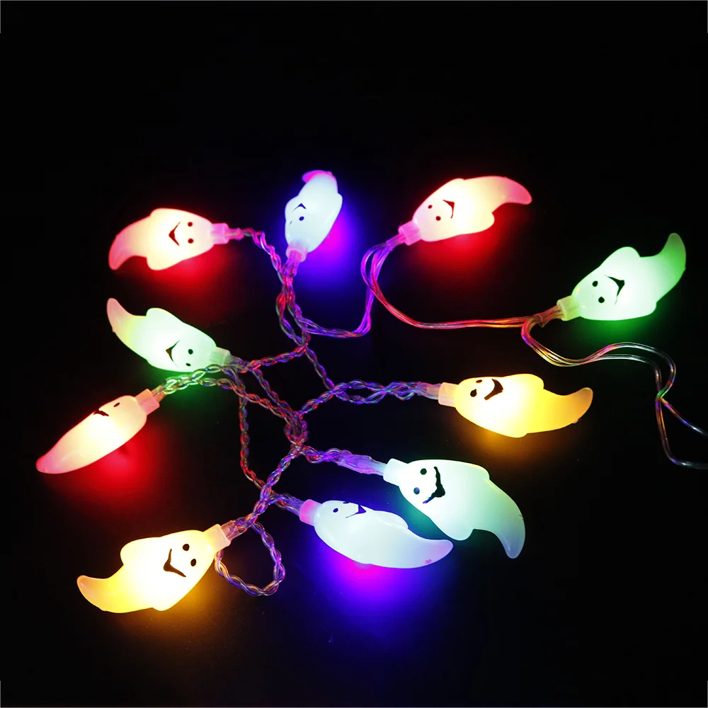 

2PCS Ghost Eyes String 1.2M 10Led Light Night Light Party Fairy Atmosphere Bedroom Halloween Decoration Ghost Lamp 2*AA battery