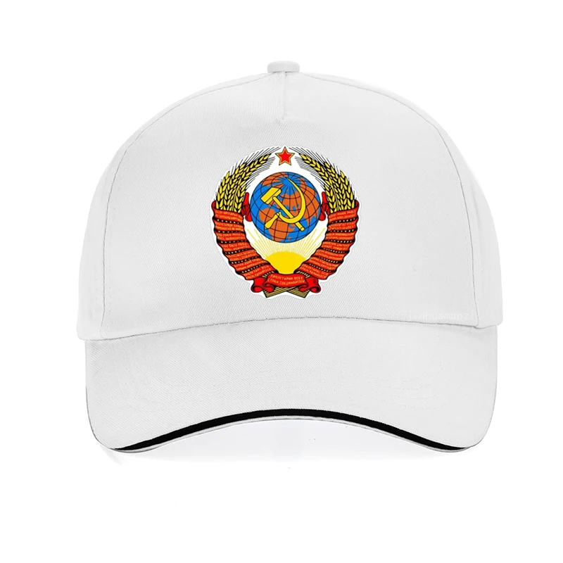 Russia Ussr Flag  cap CCCP print Baseball cap Men women USSR Soviet Union Man 100% Cotton bone adjustable snapback hat