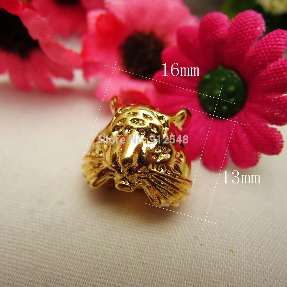 RJ9205,10pcs,Gold metal buttons,Cord End Rope buttons,animal classic fashion brand buttons,garment accessories DIY materials