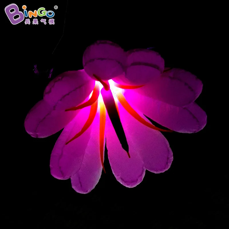 Cheap and Colors Changing Giant Inflatable Flower for Stage Decoration 1.5m Diameter