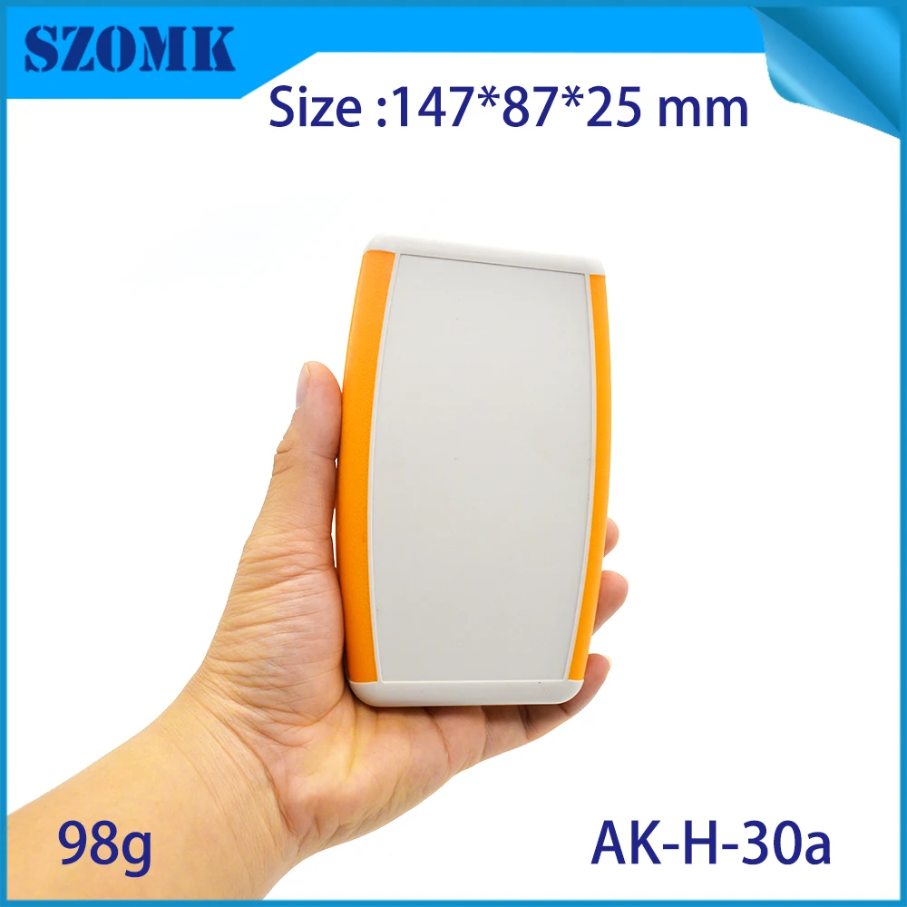 10 Pcs 147*87*25mm customizable abs plastic handheld enclosure box 9V battery holder plastic electronics project box