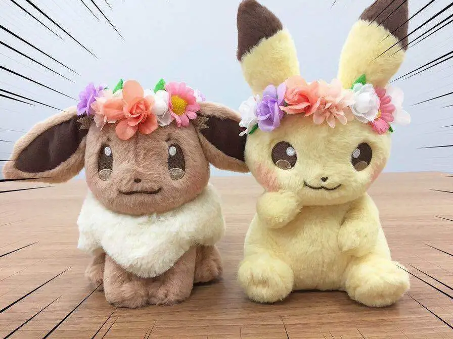 pokemon Japan Easter 2018 Flower Mascot Plush toy Set of 2