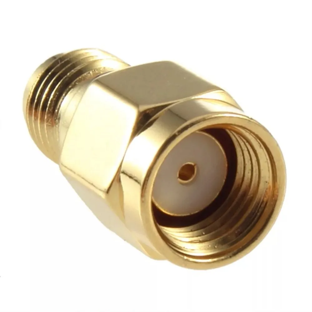 1pc RP-SMA Male Plug To RP SMA Female Conenctor Inner Pin  Rf Coax Adapter Modem Convertor Straight Goldplated New Wholesale