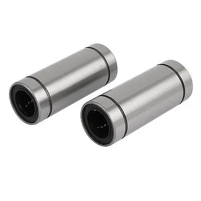 

LM20LUU 20mmx32mmx80mm Linear Motion Bushing Ball Bearing Silver Tone 2pcs