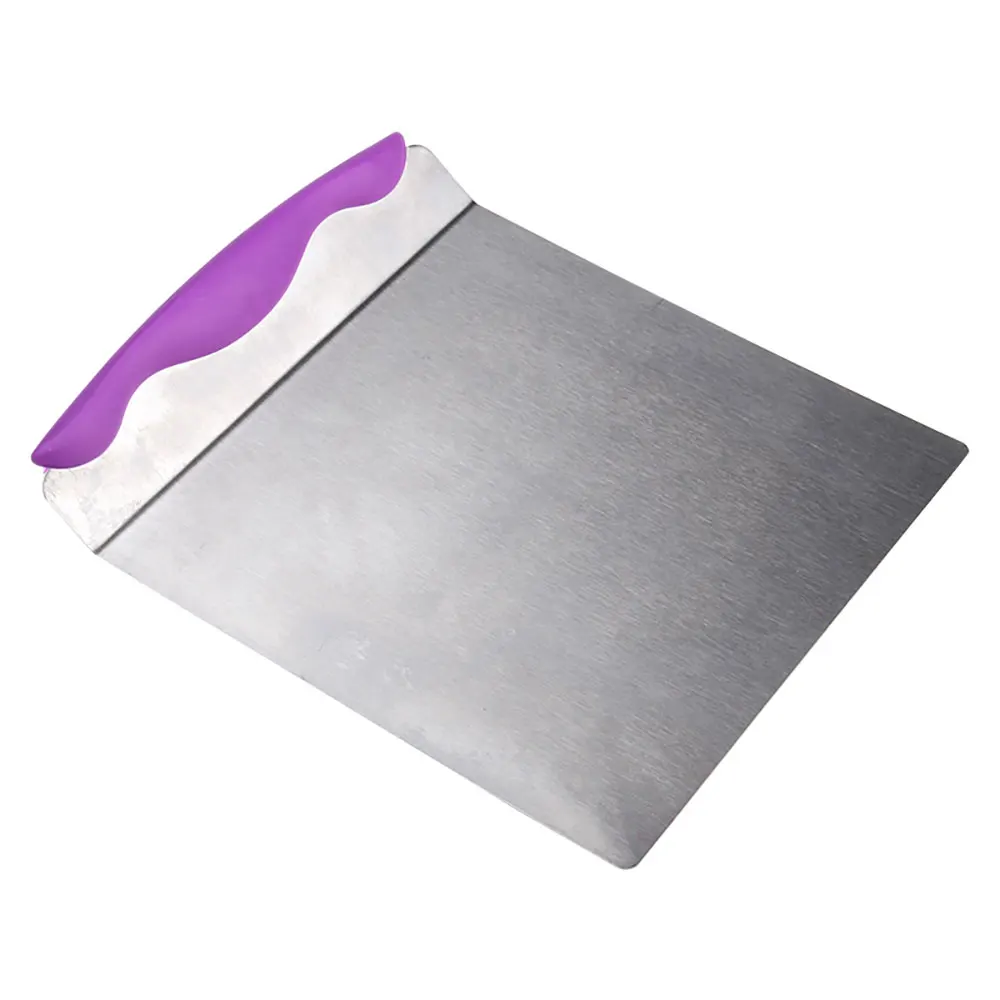 

Free Shipping X-large 8" Stainless Steel Pastry Fondant Scraper with Plastic Handle BT0043B