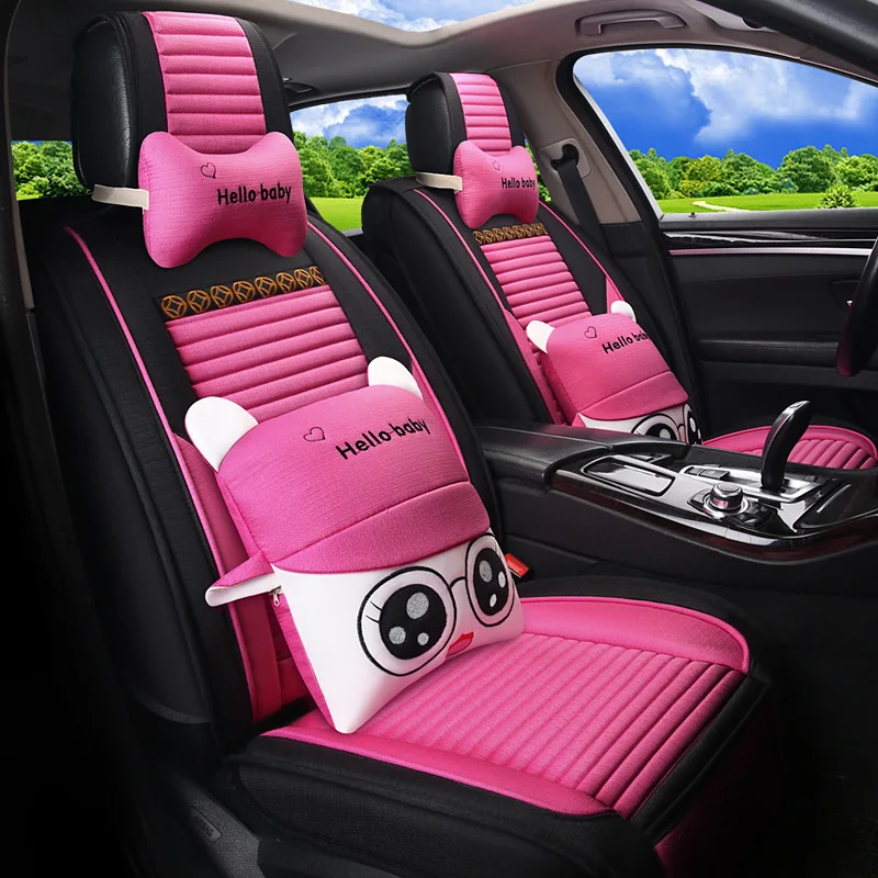 

3D Full Package Leather Supplies Four Seasons General Cotton and Hemp Cushion Wholesale An Acting Car Seat