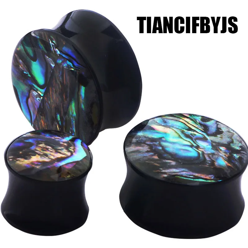 

TianciFBYJS shell ear plugs flesh tunnels piercing body jewelry ear gauges Solid 8-20mm 70pcs Earring Plug Ear Piercing