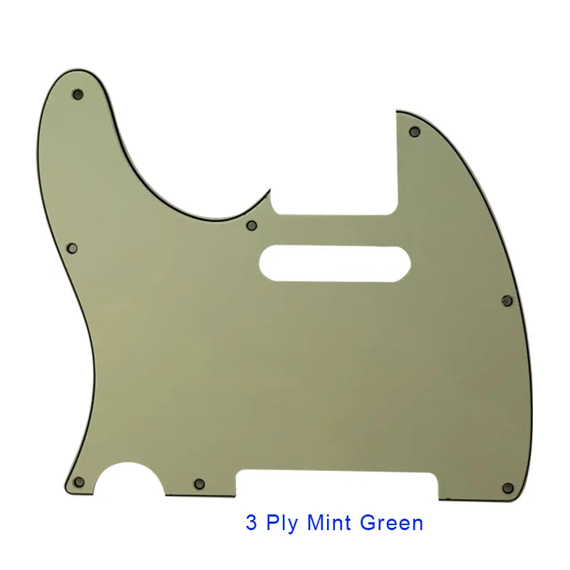 Guitarra Feiman, golpeador personalizado para zurdos para guitarra Tele Telecaster estándar americana, placa rascadora de guitarra con 8 agujeros