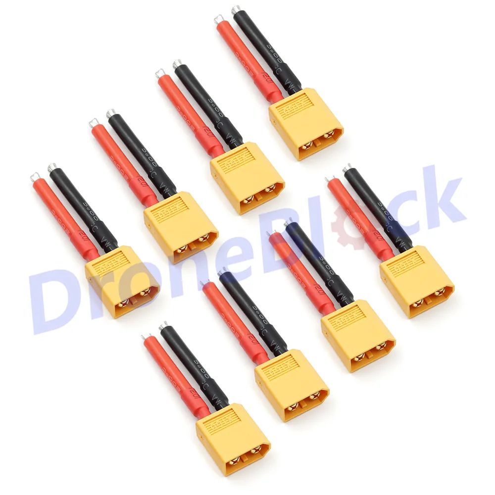 8 Pcs XT60 Connector 12AWG Male Female plug Soft Silicone Wire Cable for RC Lipo Battery 40mm Silica gel