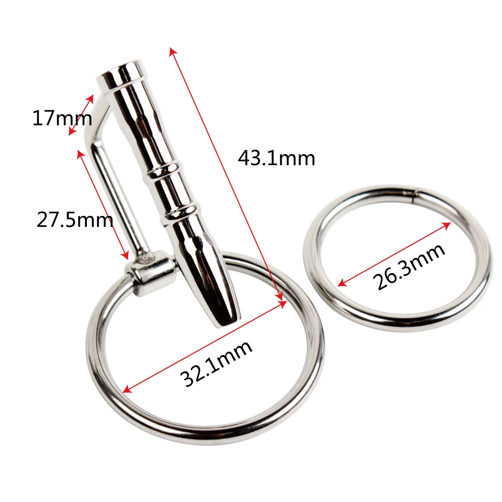 IKOKY Urethral Plug Penis Plug Stainless Steel Urethral Dilators Sex Sounds Sex Toys For Men Catheters Male Chastity Device