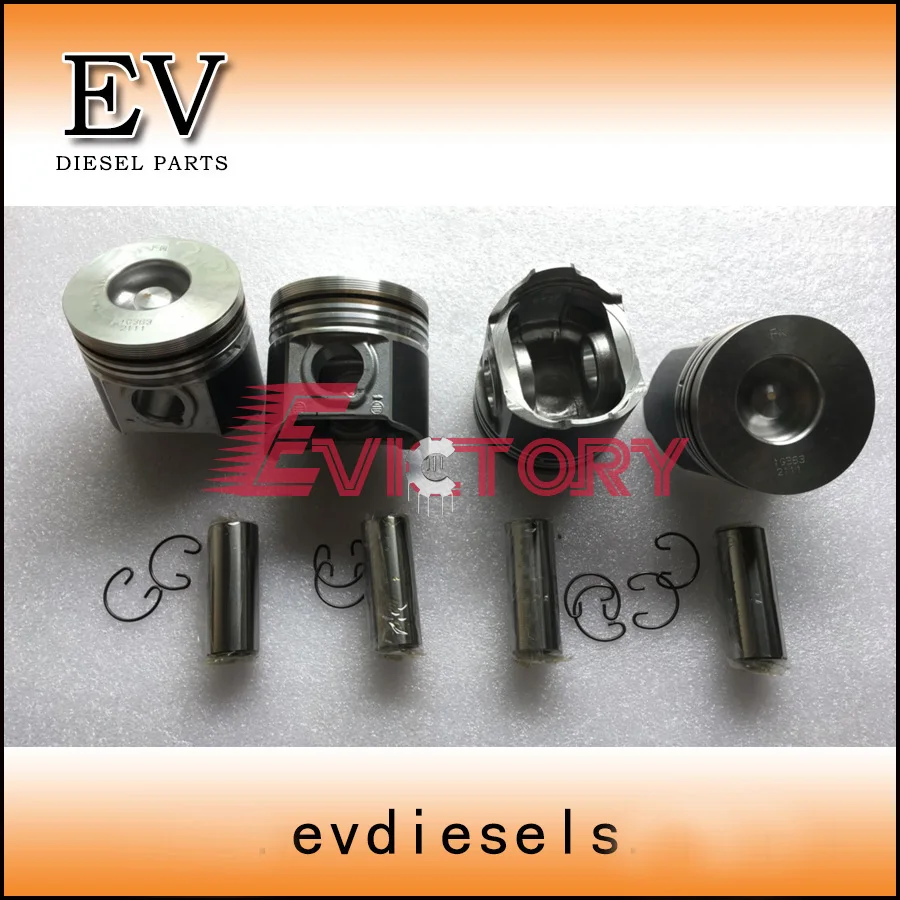 For Kubota engine repair V2003 V2003T V2003DI piston with piston pin and clip 1G700-21110 1G363-21110