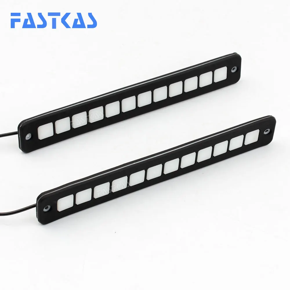 12v Daytime Running Light 100% Waterproof COB LED Day Light Fog Light Turning Signal Flexible Cars Running Lights for Motor ATV