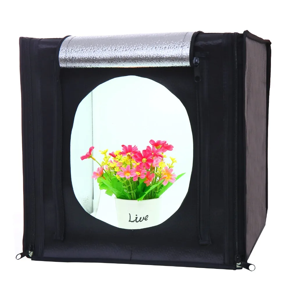 

30*30cm LED Photo Studio Softbox Shooting Light Tent Soft Box + Portable Bag + AC Adapter for Jewelry Toys Shoting send tripod