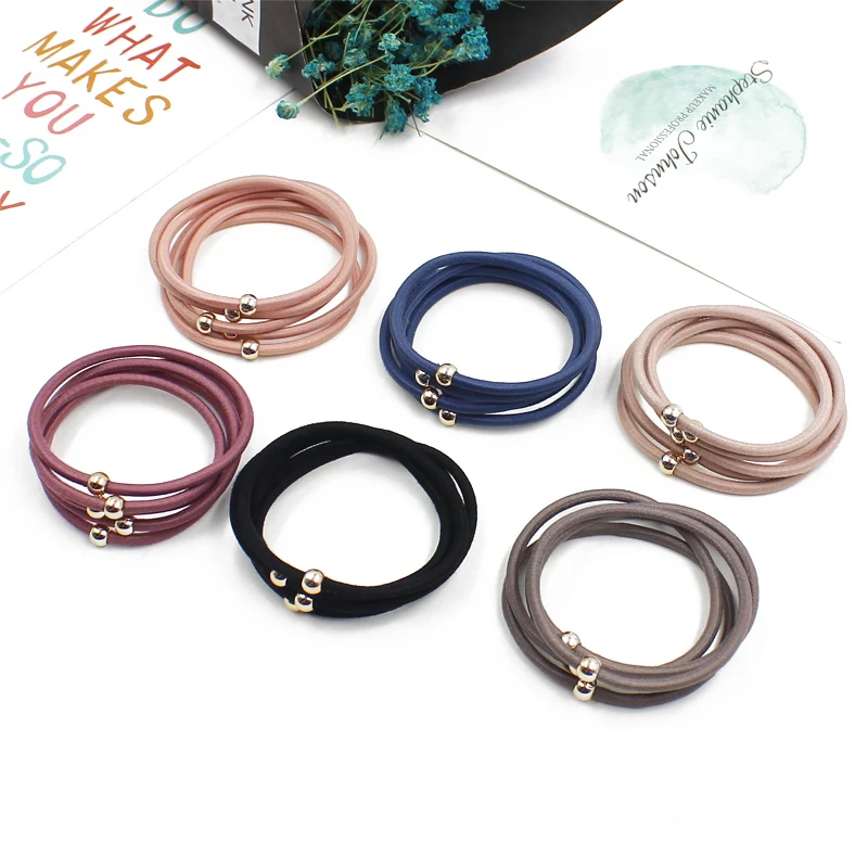 10pcs/lot New Fashion Elastic Women Hair Accessories 0.28CM Thin Hairband Hand Band For Girls Headwear Hair Bands