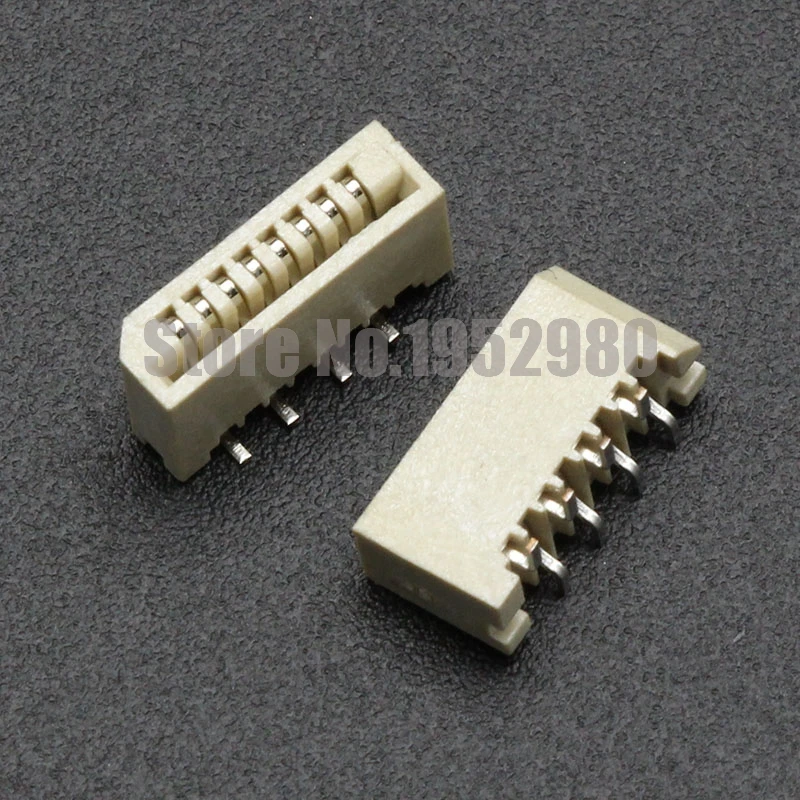 10PCS 1.0mm FPC/FFC Connector LCD Flexible Flat Cable Socket Double Row SMD Vertical Type 4 6 8 10 12 14 18 20 22 24 26 30 Pin