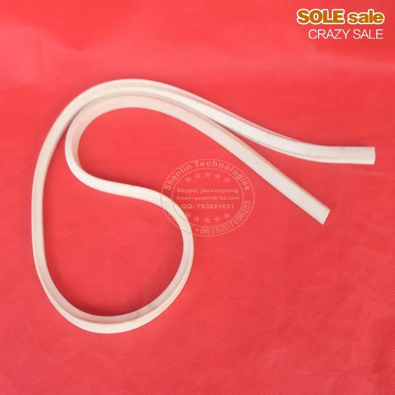 Pressing strip of pedal sealing machine, sealing strip, hot resistant, 1200mm, white, spare part of pedal sealer