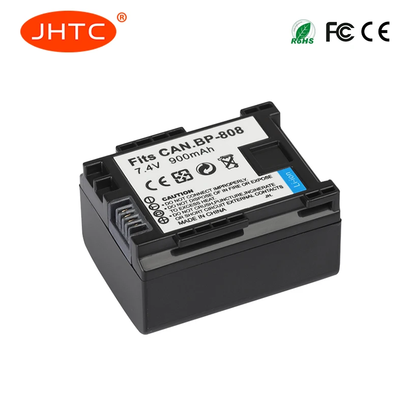 Battery BP 808 BP 809 BP 819 BP827 for Canon FS300 FS100 XA10 VIXIA HG20 HF21 HF S11 HF S10 HF11 900mAh Battery