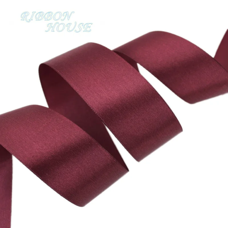 (25 yards/roll) Satin Ribbon Single Face Webbing Decoration Gift Christmas Ribbons (20/25/40/50mm)