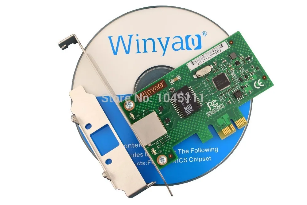 Winyao WYI210T1 PCI-E X1 서버 기가비트 이더넷 네트워크 어댑터 카드 NIC IntelI210T1 칩셋 ESXI5.5 데스크탑 82574L