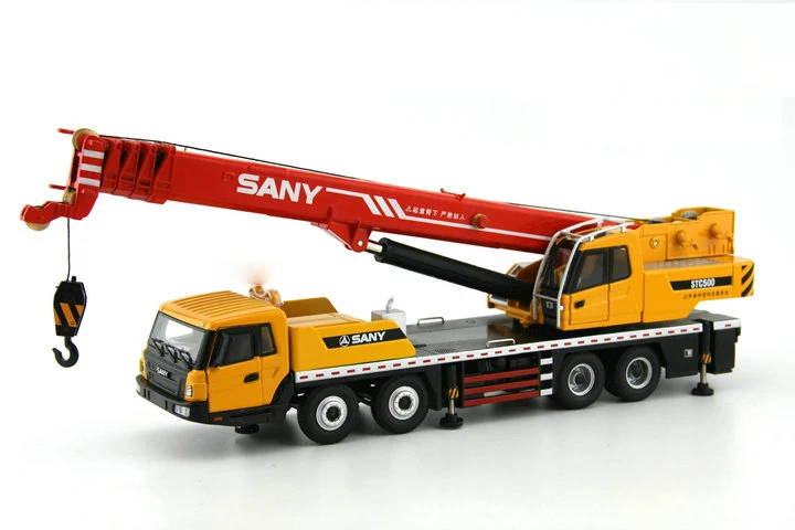 Alloy Model 1:43 Scale SANY STC500 Automobile Crane Engineering Machinery Vehicles DieCast Toy Model for Collection Decoration