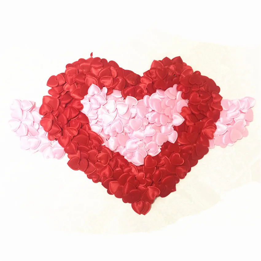 100Pcs/Set Sponge pink Heart Shaped Confetti Wedding Throwing Petals Romantic Wedding Decorations