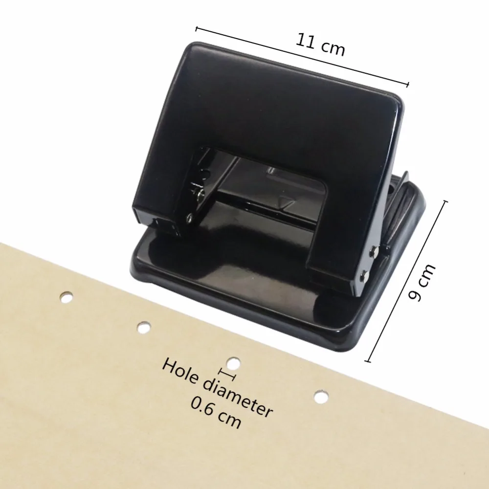 Metal Paper Punch Double Hole Punch 80mm Hole Distance Accurate Punching High Quality School DIY Office Stationery Stationery