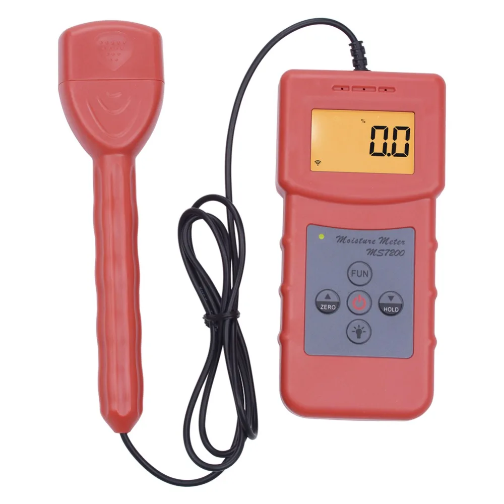 Yieryi MS7200+ Handheld Digital Wood Moisture Meter for Timber Paper Bamboo Concrete Floor professional high precision