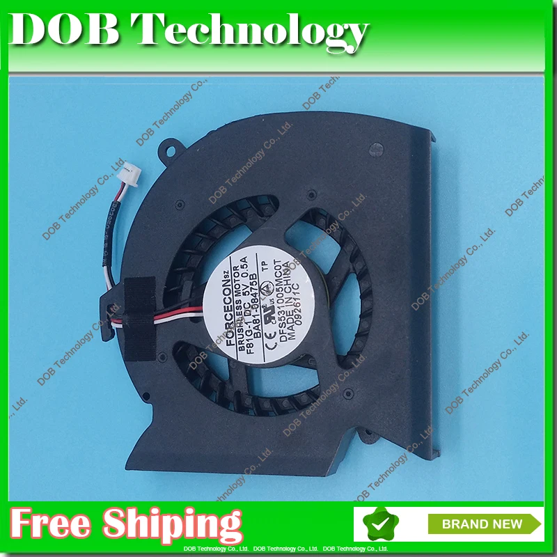 

Laptop CPU Cooling Fan for Samsung P530 R523 R525 R528 R530 R538 R540 R580 RV508 KSB0705HA 3 PIN