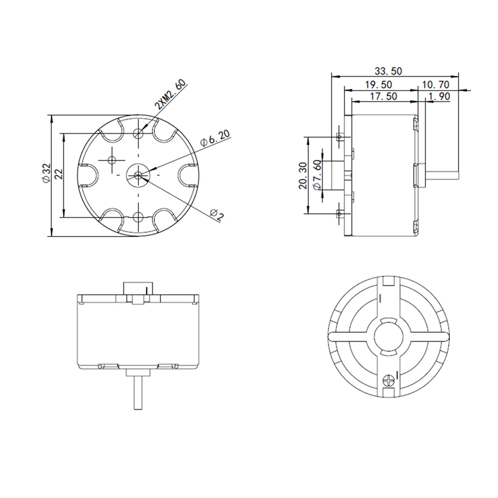 LIDAR Motor with Cable for Neato XV-21 XV-14 XV-15 XV-11 XV-21 Botvac 65 70e 80 D80 D85 Robot Vacuum Cleaner Replacement Parts