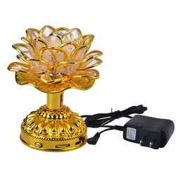 LED Lotus Lamp for Buddhist Lamp and Buddhist Appliances 39 Buddhist Opera Environmental Protection Lotus Candlestick