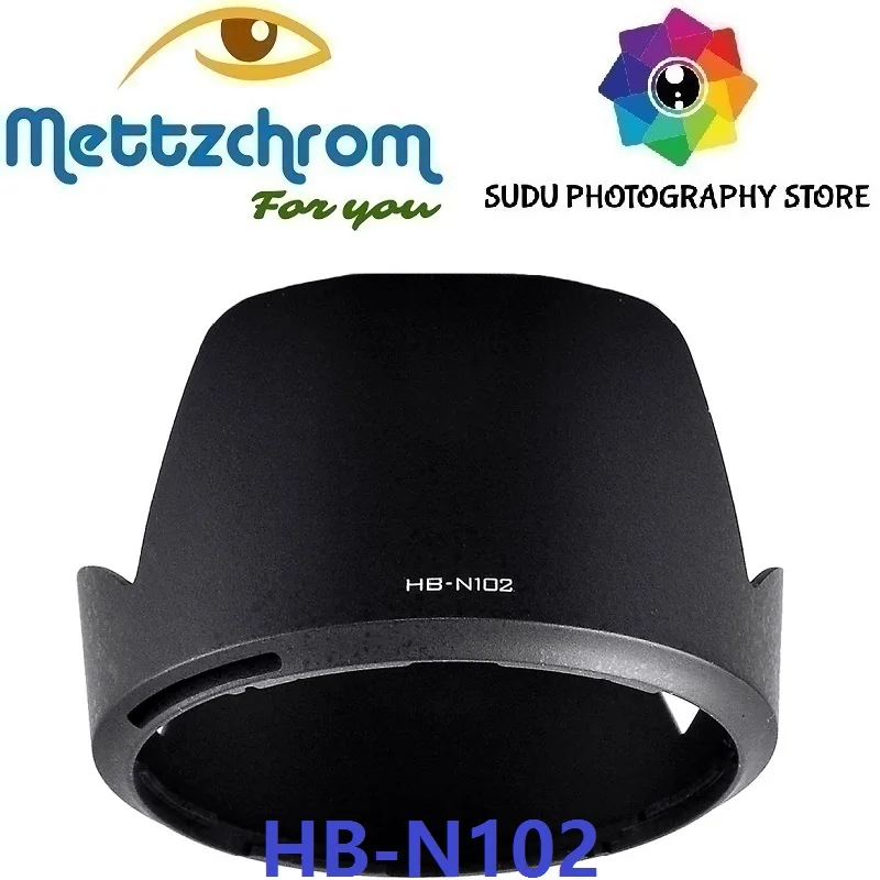 

Mettzchrom HB-N102 Lens Hood For Nikon 1 NIKKOR VR 10-100mm f/4.5-5.6 PD-ZOOM J1 V1 J2 V2 HBN102 HB N102