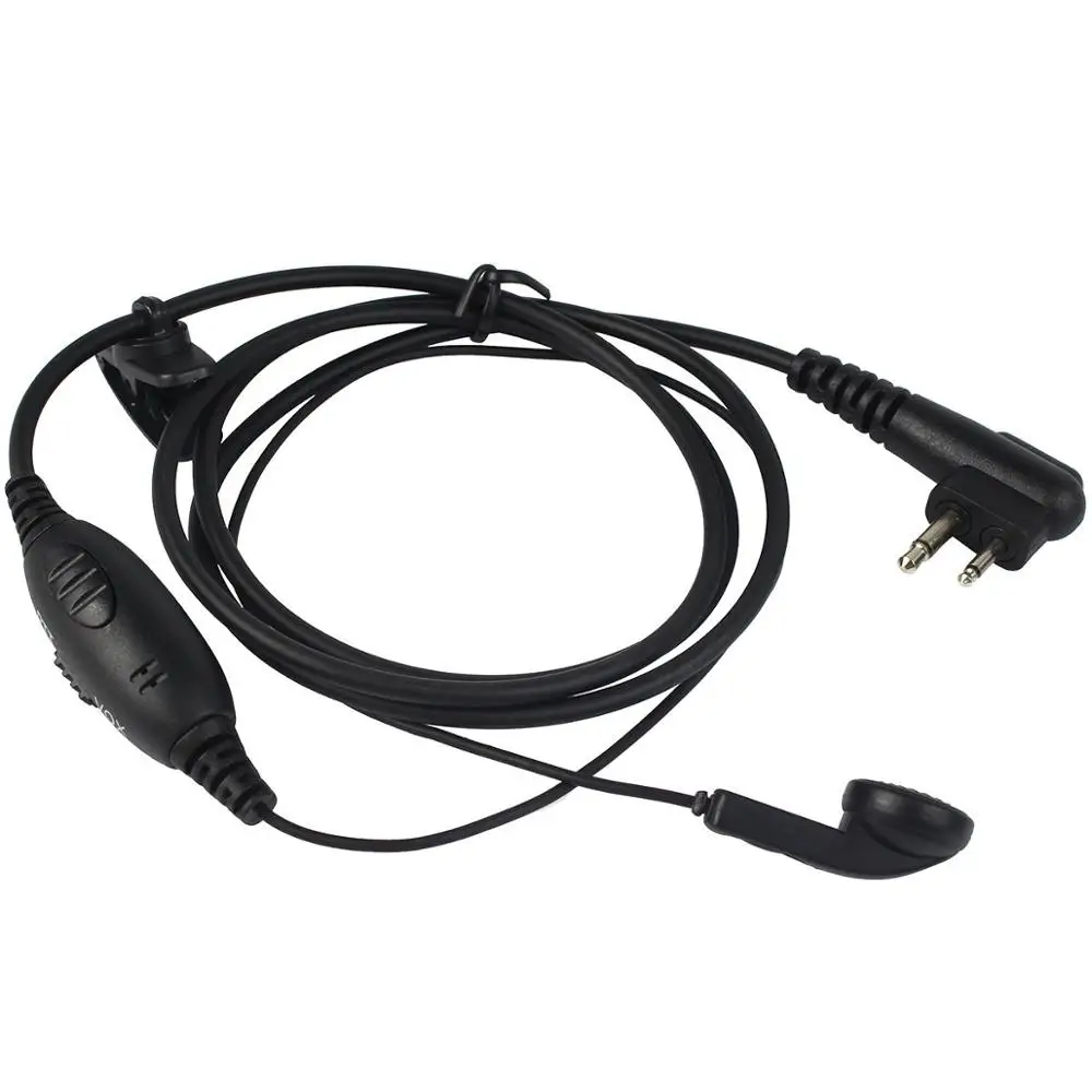 

2PIN PTT/VOX Inline PTT Microphone Earpiece for Motorola CT150/250 Radio Mag One