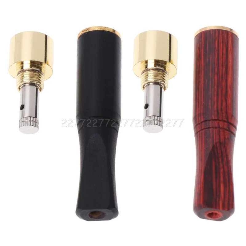 Smoking Pipe Bit Straight Filter Wooden Polish Smoke 6mm/8mm Cigarette Holder N01 Dropship