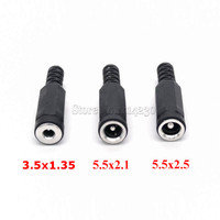 DC Power Socket Jack Connector Adapter  5.5 mm x 2.1mm / 5.5 mm x 2.5mm / 3.5 mm x 1.35mm Female Plug Adapter
