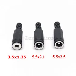 DC Power Socket Jack Connector Adapter  5.5 mm x 2.1mm / 5.5 mm x 2.5mm / 3.5 mm x 1.35mm Female Plug Adapter