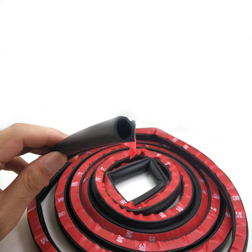 auto rubber seals 3 Meters Big D Type door sound insulation noise insulation waterproof trim dust isolation Car Sealing Strip